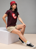 Women’s Textured Round Neck T-Shirt