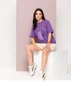 Printed Pure Cotton Oversized T-Shirt
