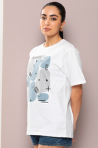 Abstract Graphic Oversized Cotton T-Shirt