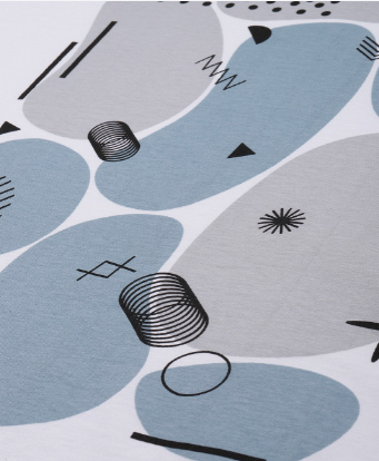 Abstract Graphic Oversized Cotton T-Shirt