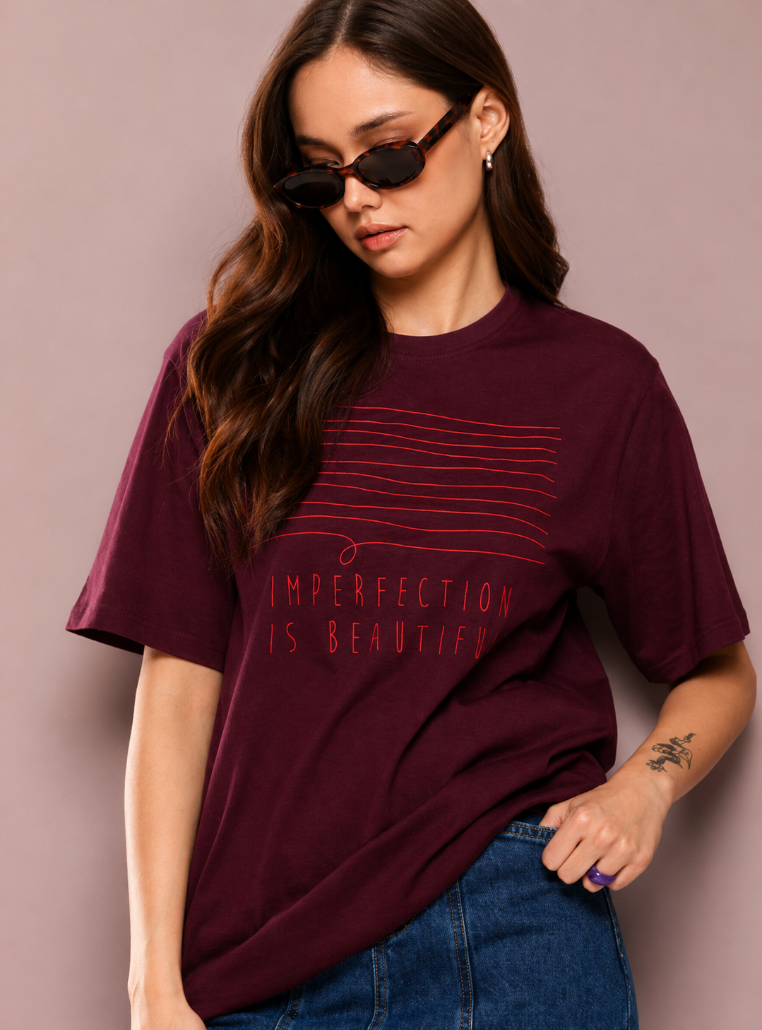 Women’s Embroidered Oversized Casual T-Shirt