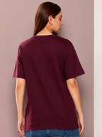 Women’s Embroidered Oversized Casual T-Shirt