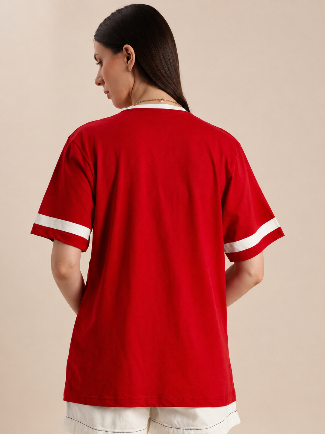 Women’s Varsity Graphic Oversized Cotton T-Shirt