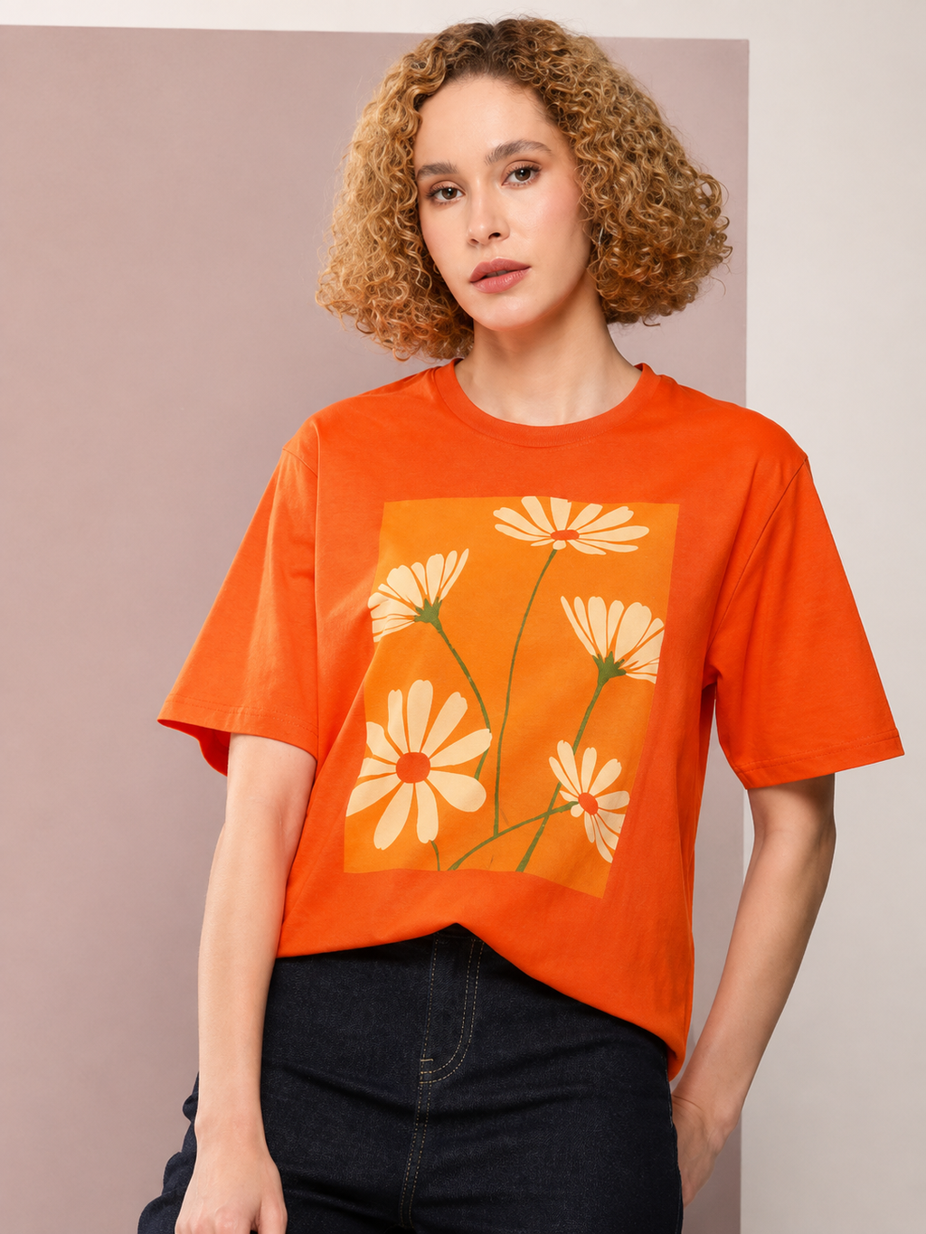 Women’s Oversized Graphic Print T-Shirt