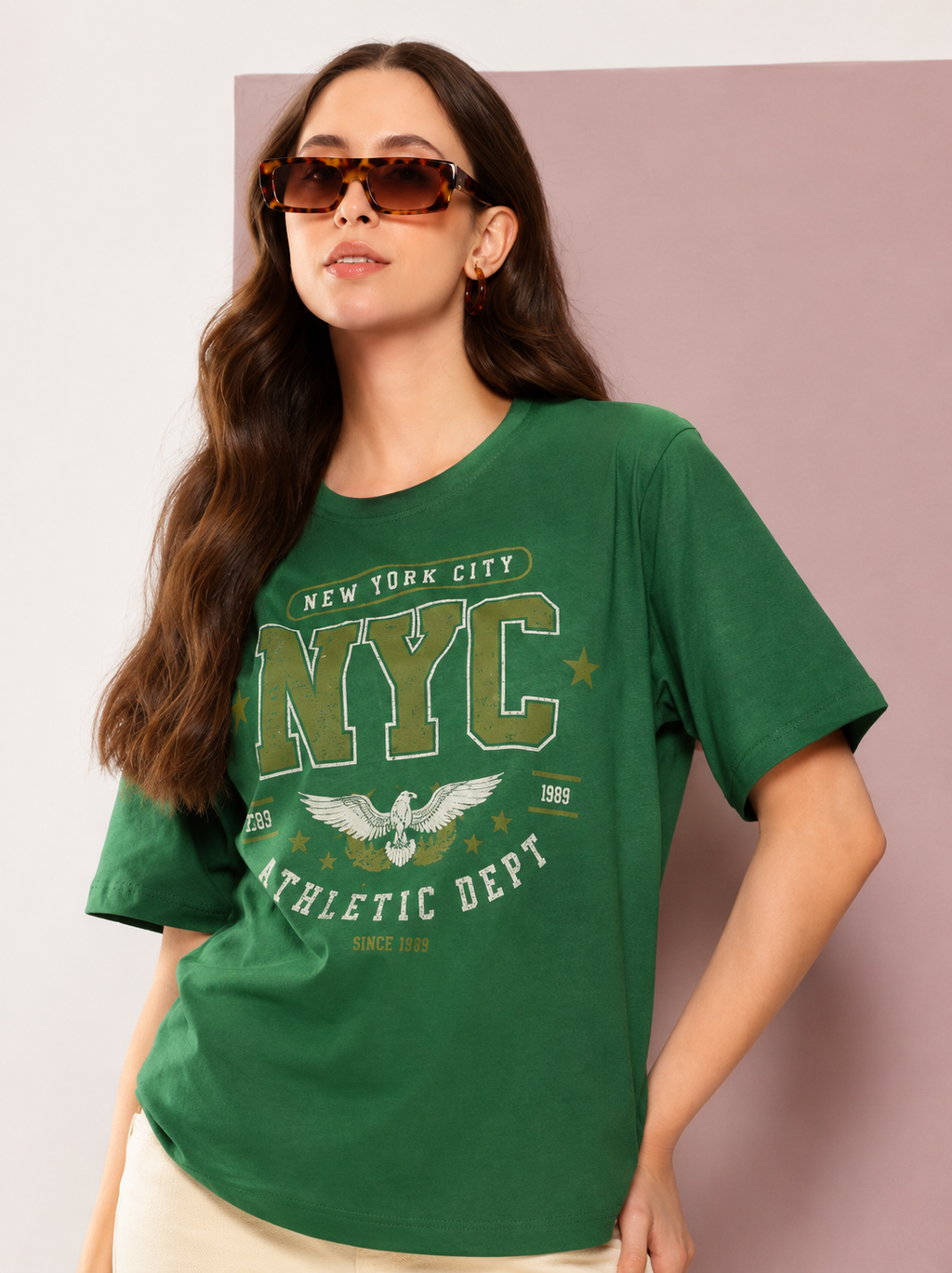 Women’s Printed Oversized Short Sleeve T-Shirt
