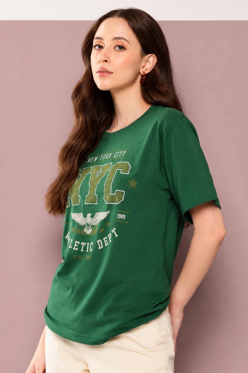 Women’s Printed Oversized Short Sleeve T-Shirt