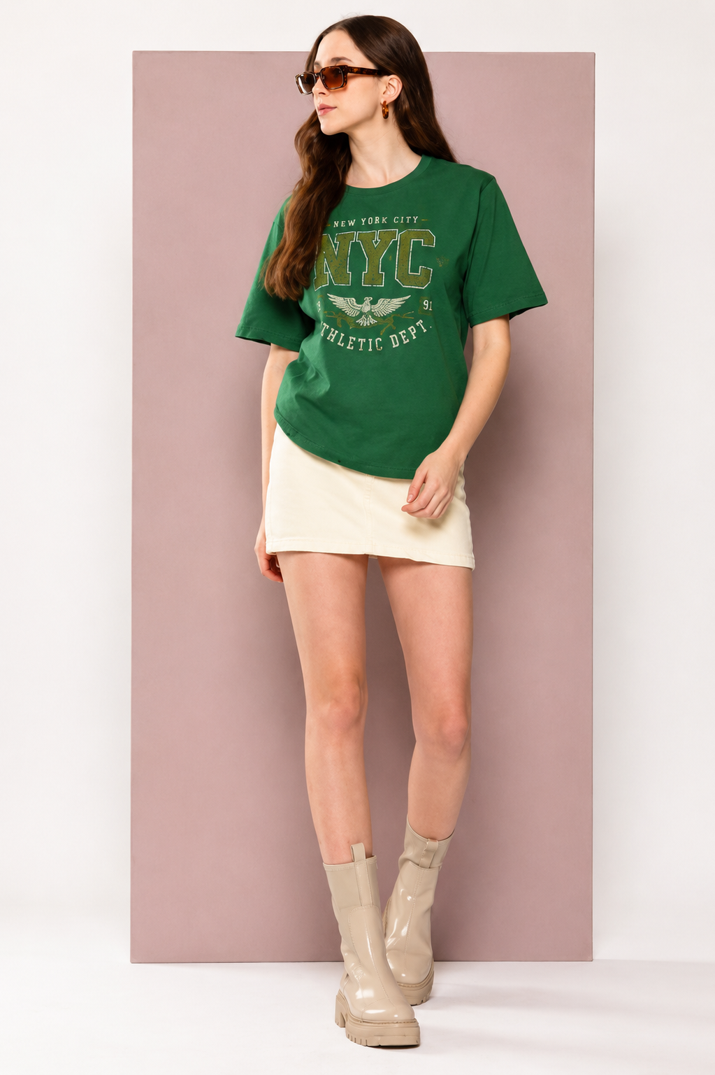 Women’s Printed Oversized Short Sleeve T-Shirt
