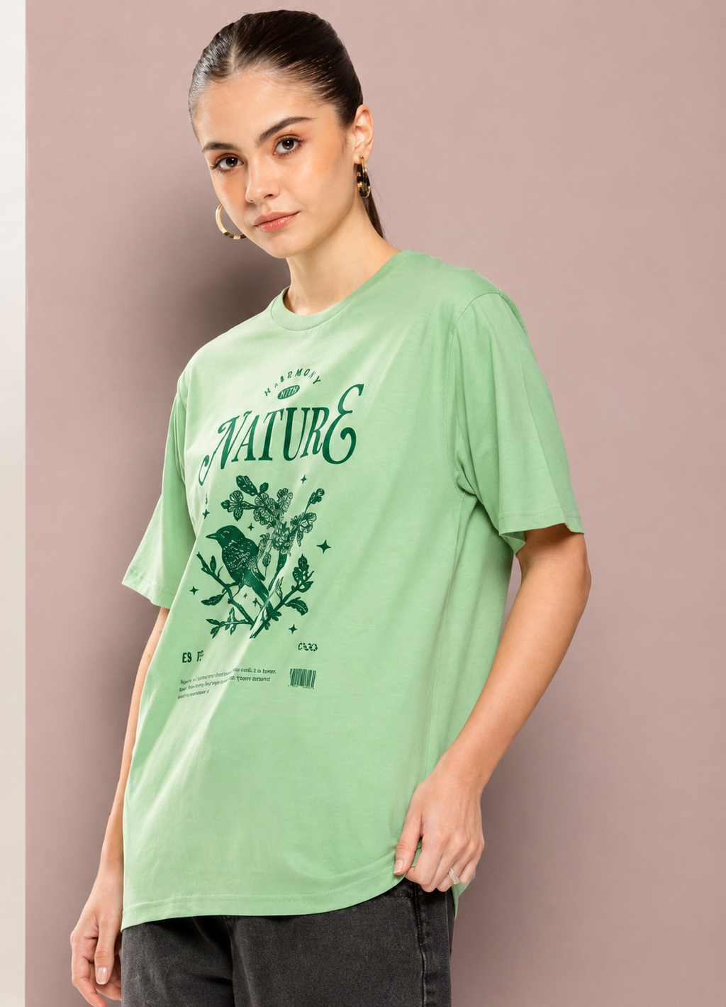 Women’s Oversized Graphic Print T- Shirt