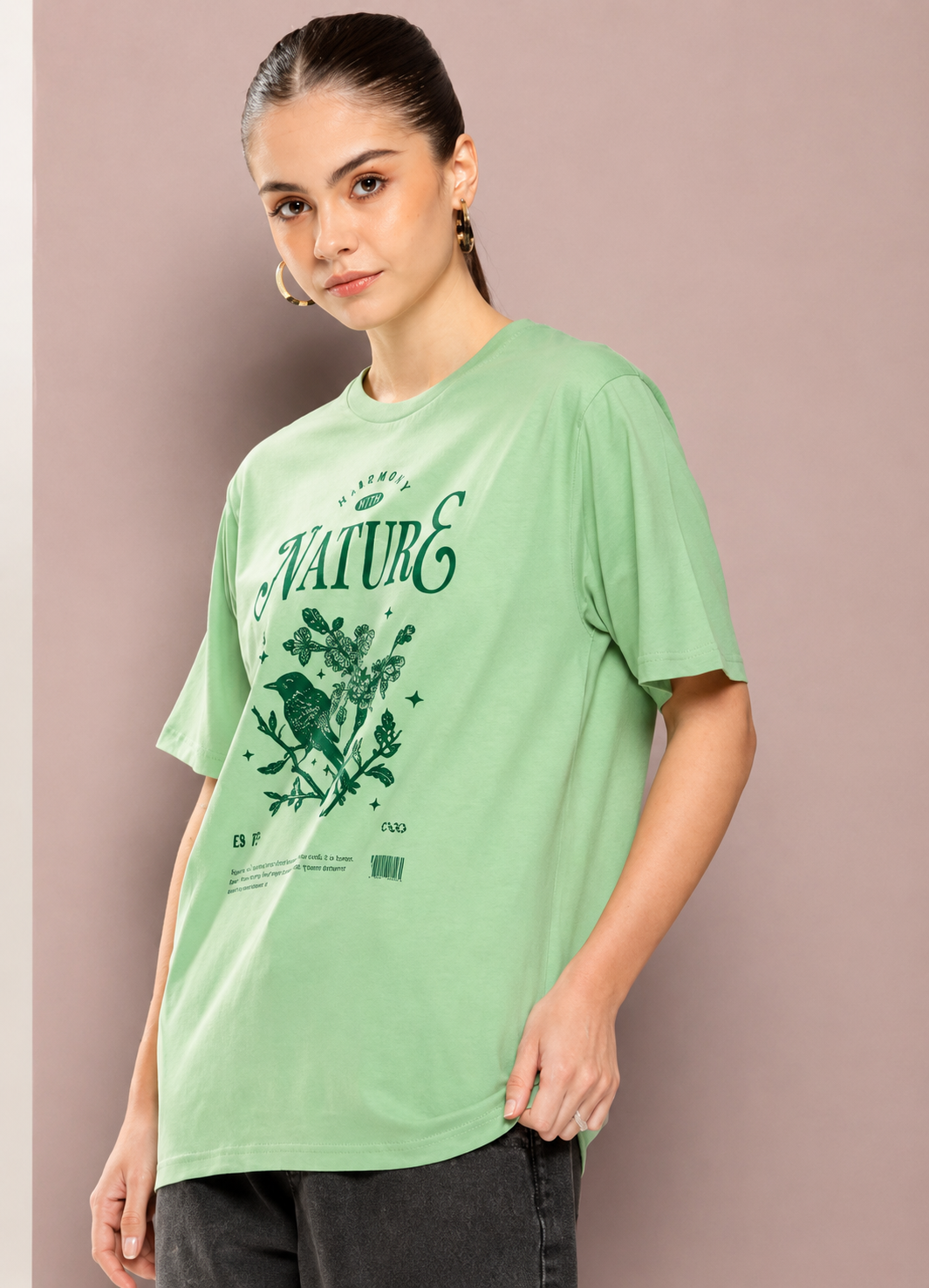 Women’s Oversized Graphic Print T- Shirt