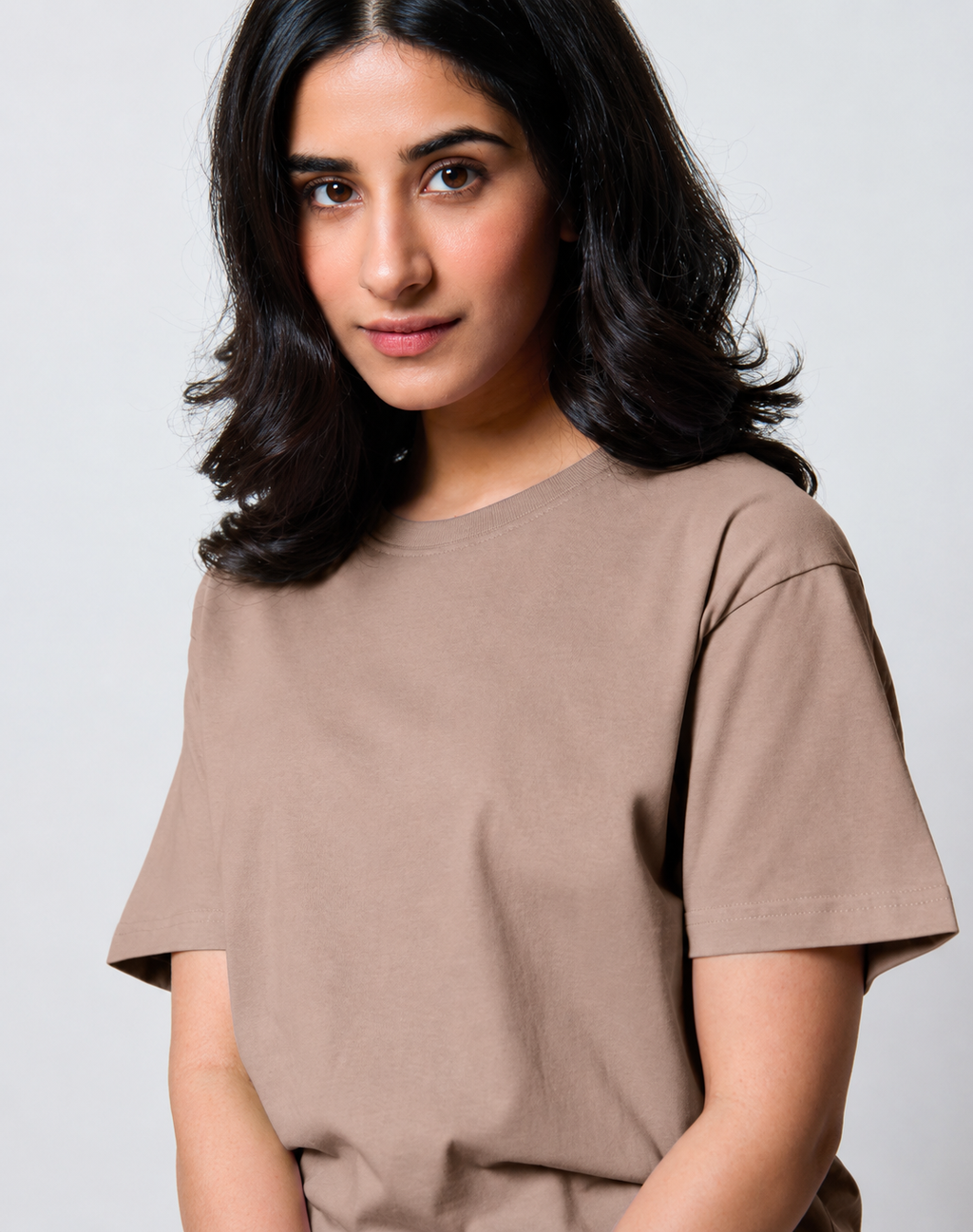 Women’s Plain Cotton Round Neck T-Shirt