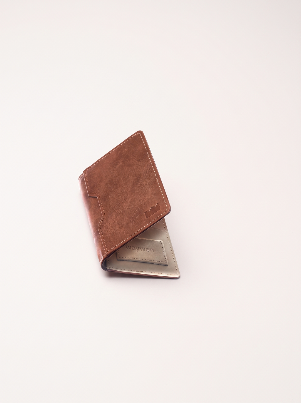 Walnut Brown Compact Wallet