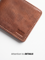 Walnut Brown Compact Wallet