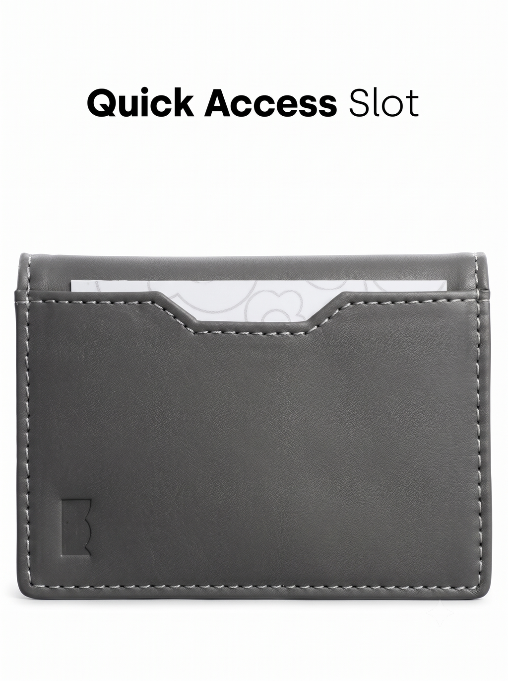 Stealth Grey Compact Wallet
