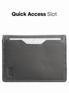 Stealth Grey Compact Wallet