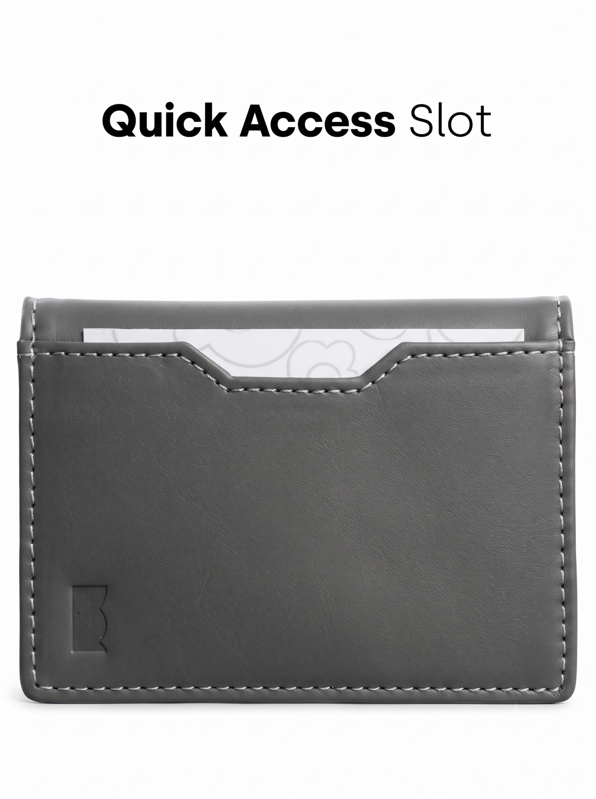 Stealth Grey Compact Wallet