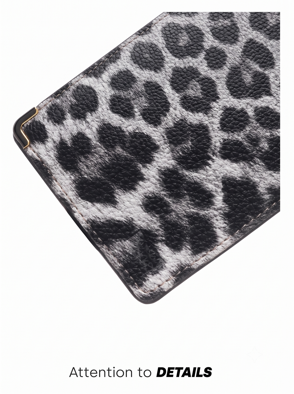 Snow Leopard Compact Wallet