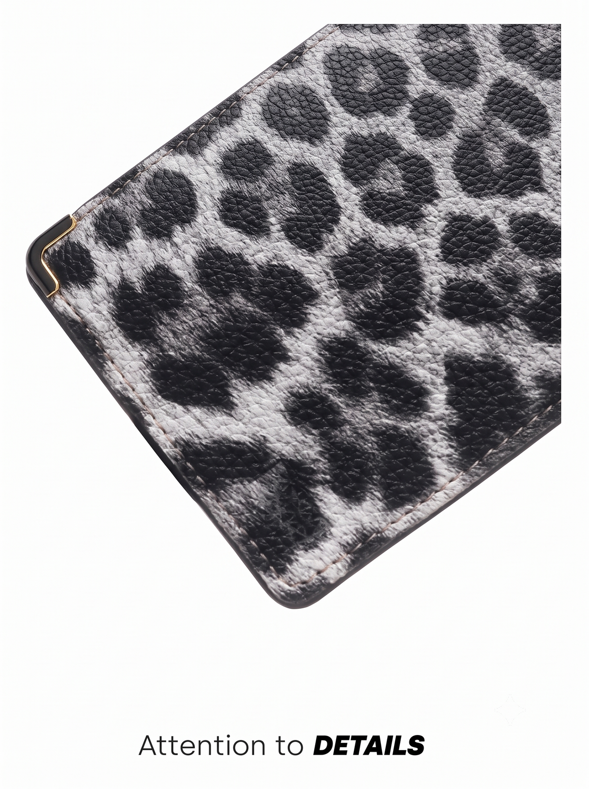 Snow Leopard Compact Wallet