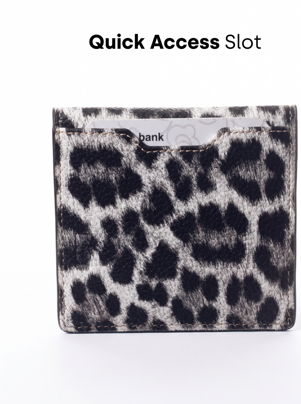 Snow Leopard Compact Wallet