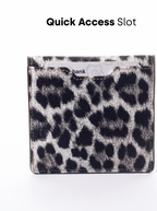 Snow Leopard Compact Wallet