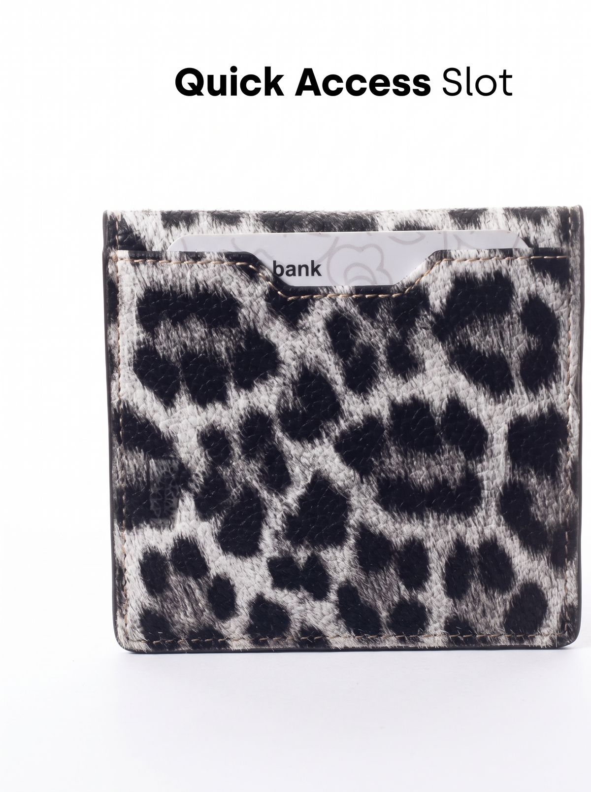Snow Leopard Compact Wallet