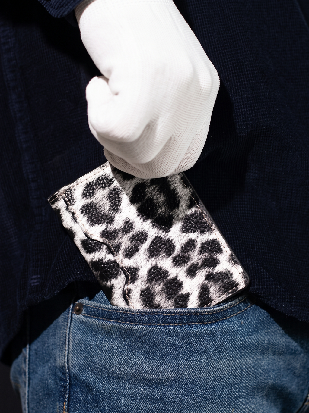 Snow Leopard Compact Wallet