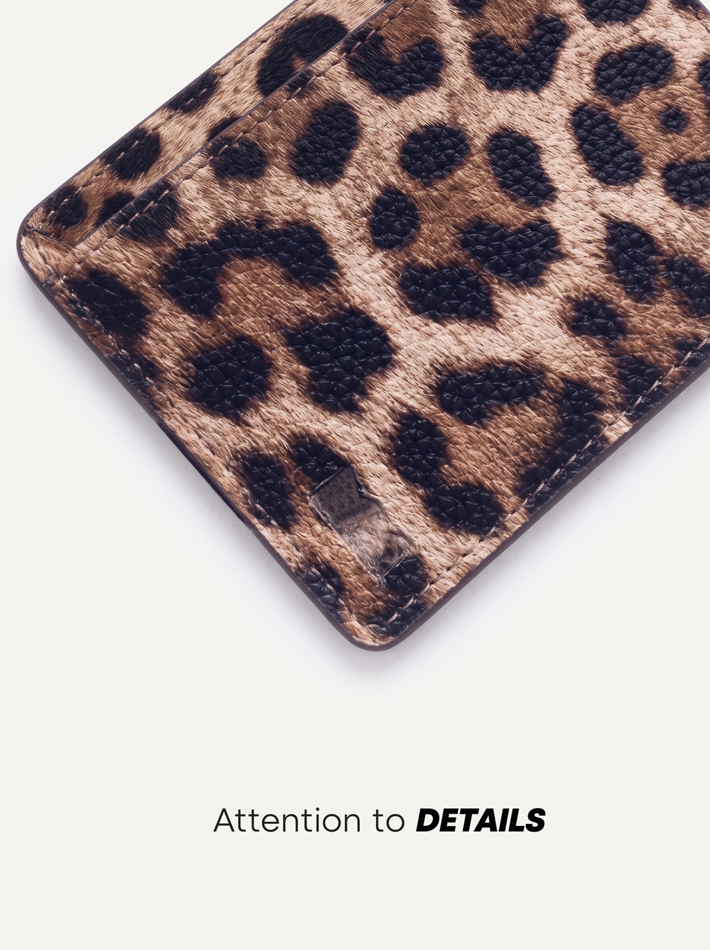 Rich Leopard Compact Wallet