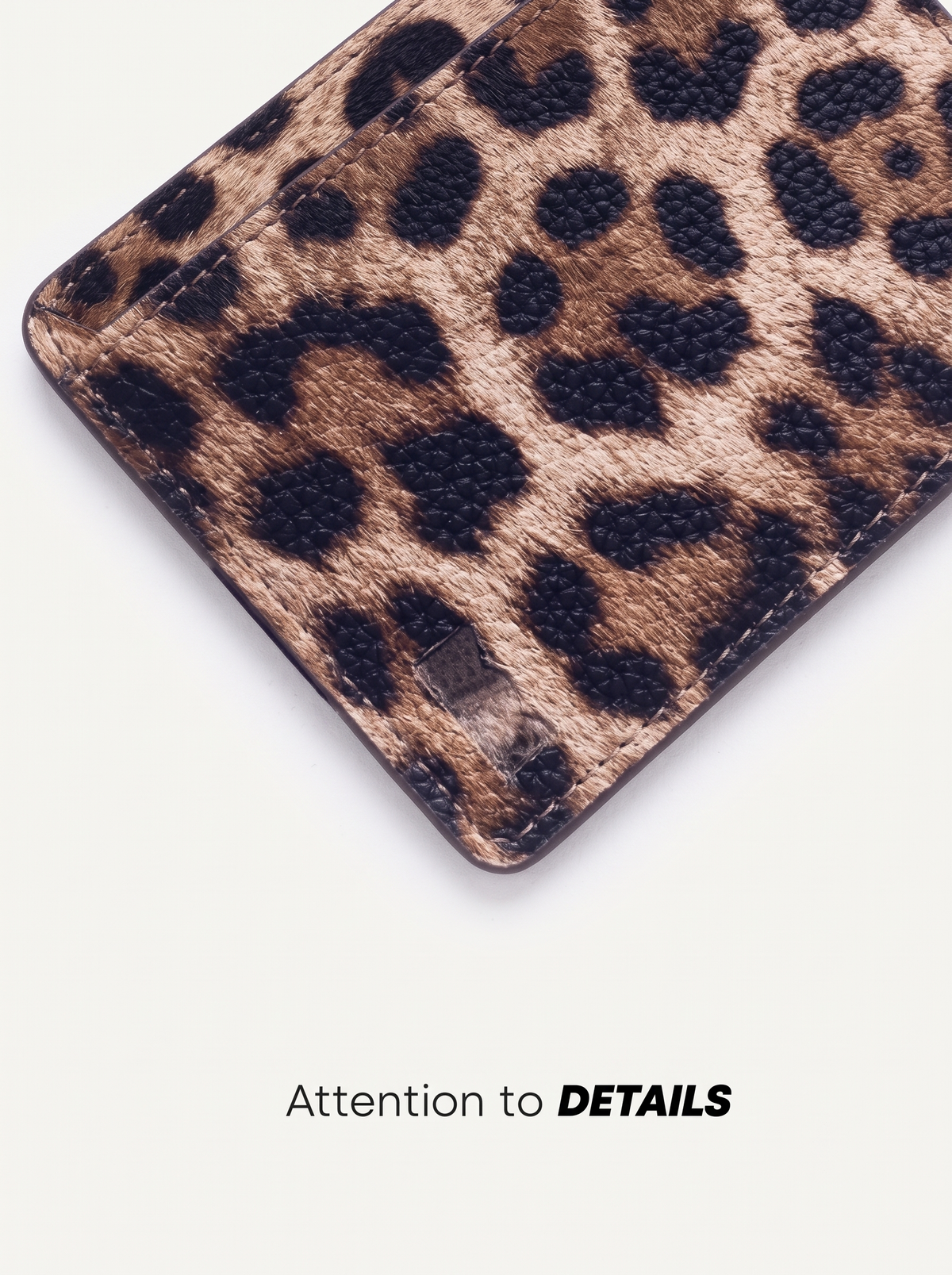 Rich Leopard Compact Wallet