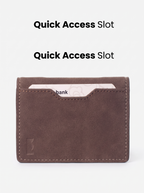 Chocolate Brown Suede Wallet