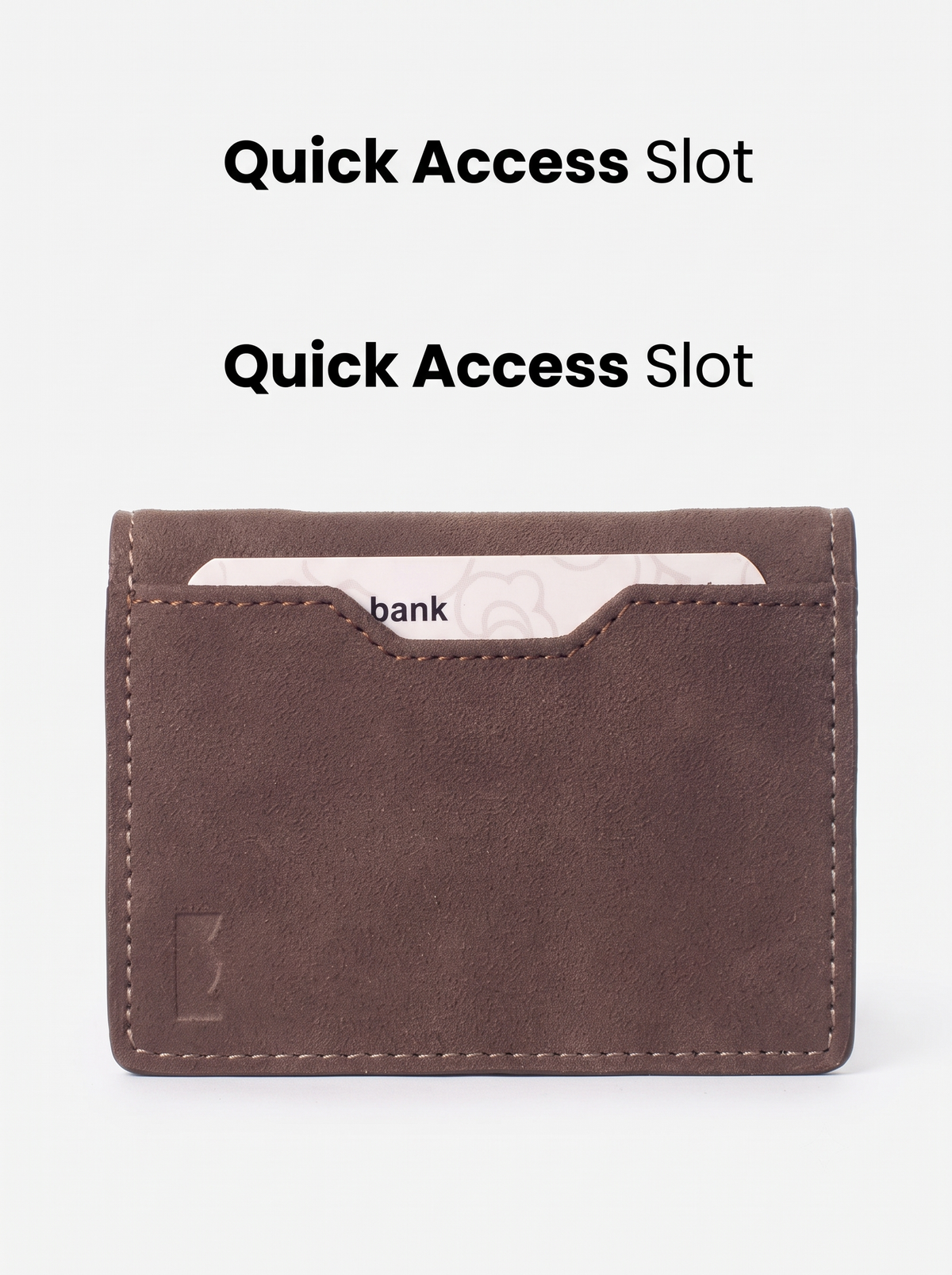 Chocolate Brown Suede Wallet