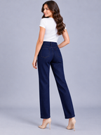 Women Loose High-Rise Stretchable Jeans