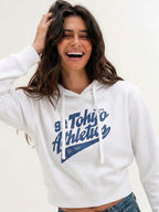Women Printed Hooded Sweatshirt