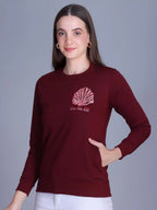 Women Graphic Printed Pullover Sweatshirt