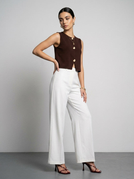 The Devil Wears Prada Round Neck Waistcoat