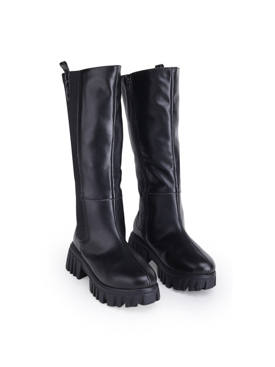 Women Blocked Heeled Boots
