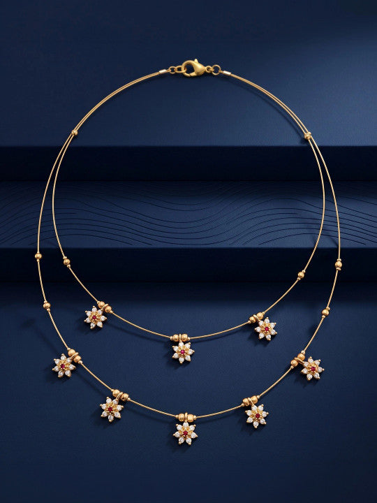 Brass Gold-Plated Layered Necklace