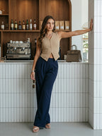 V-Neck Striped Waistcoat