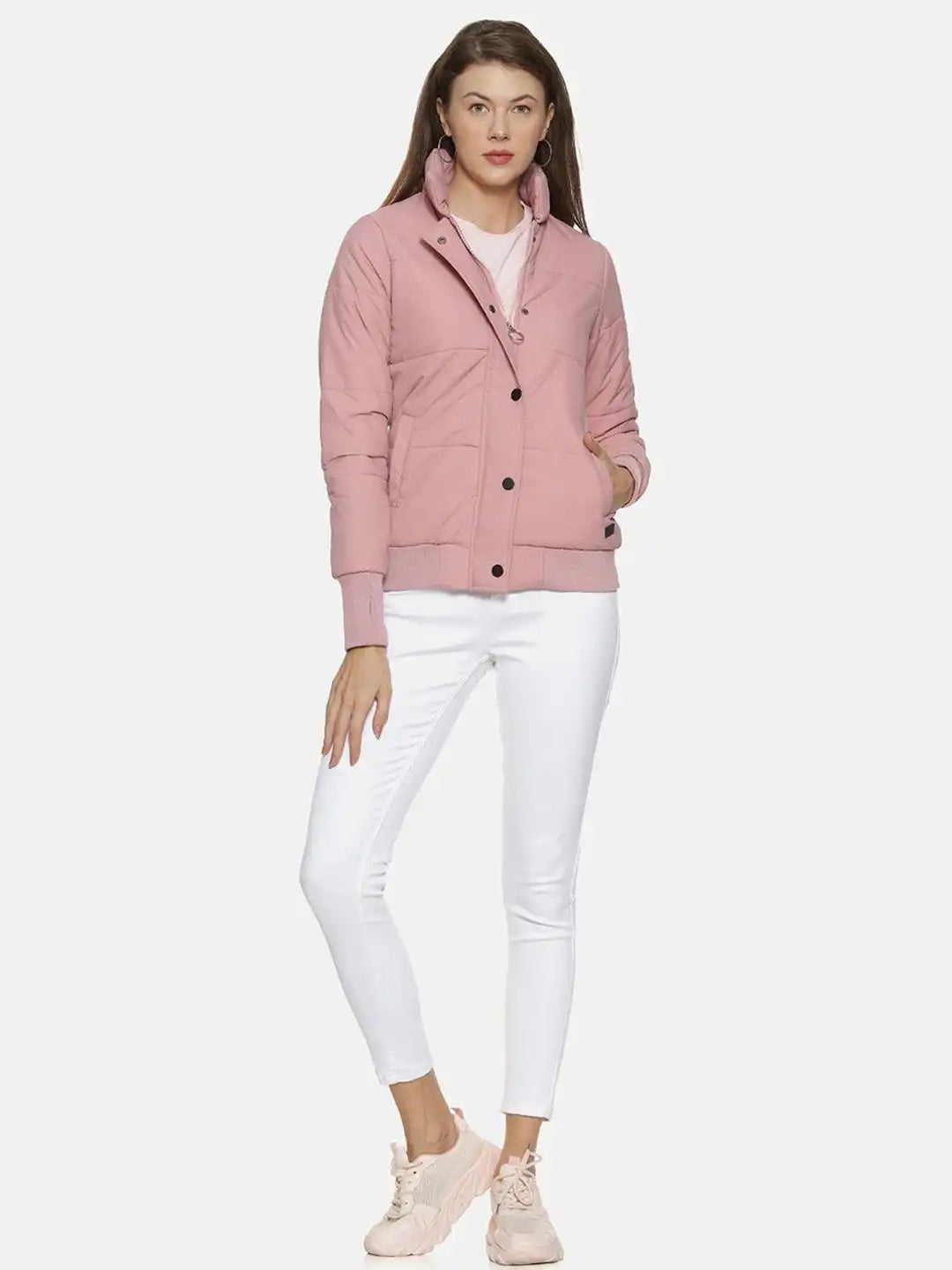 Open Front Puffer Jacket