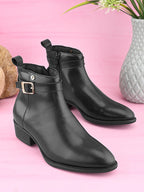 Women Casual Round Toe Mid-Top Chelsea Boots