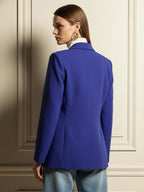 Notched Lapel Single Breasted Blazer