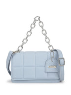 Textured Detachable Strap Quilted Structured Sling Bag