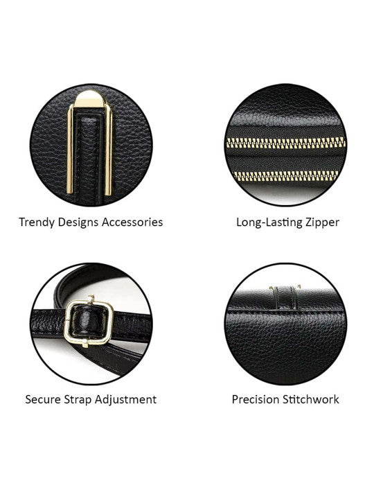 Detachable Strap Structured Sling Bag