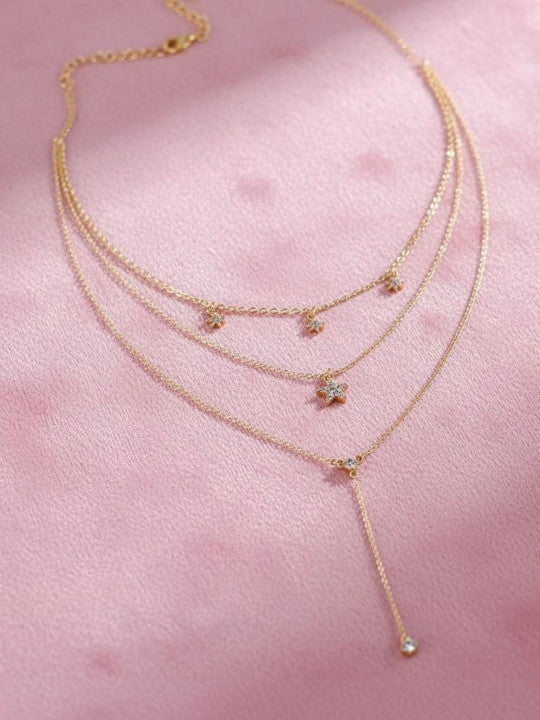 Gold-Plated Layered Necklace
