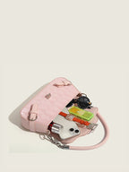Geometric Detachable Strap Swagger Handheld Bag