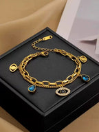 Women Gold-Plated Charm Bracelet