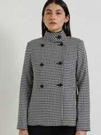Women Checked Tailored Jacket