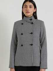 Women Checked Tailored Jacket