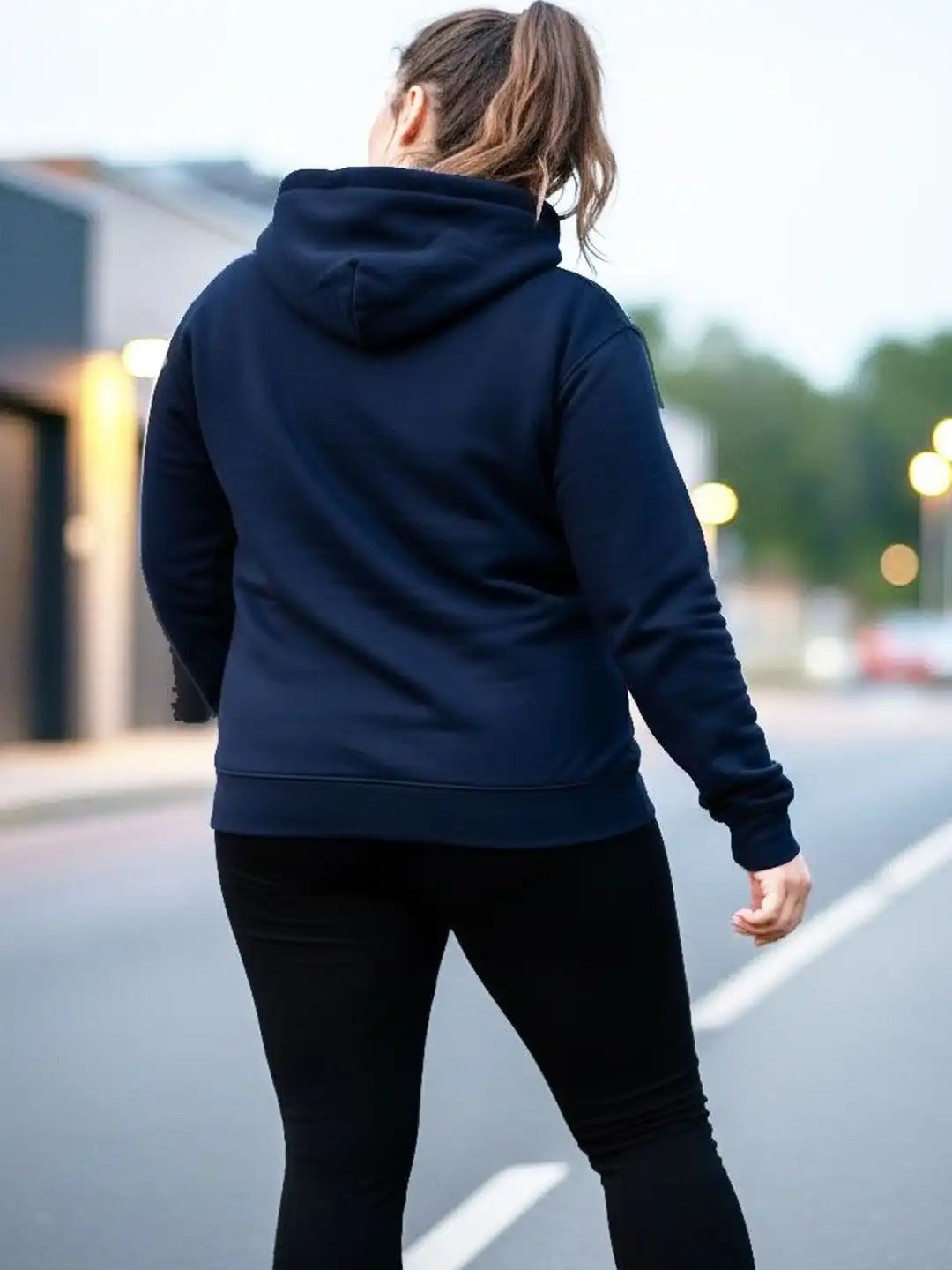 Women Printed Hooded Sweatshirt