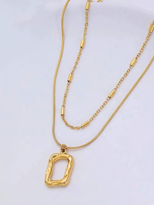 Gold-Plated Layered Necklace