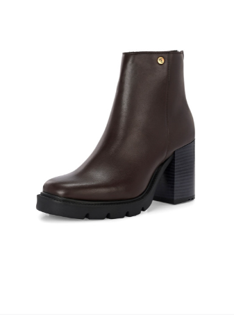 Women Block Heeled Chelsea Women Brown Boots