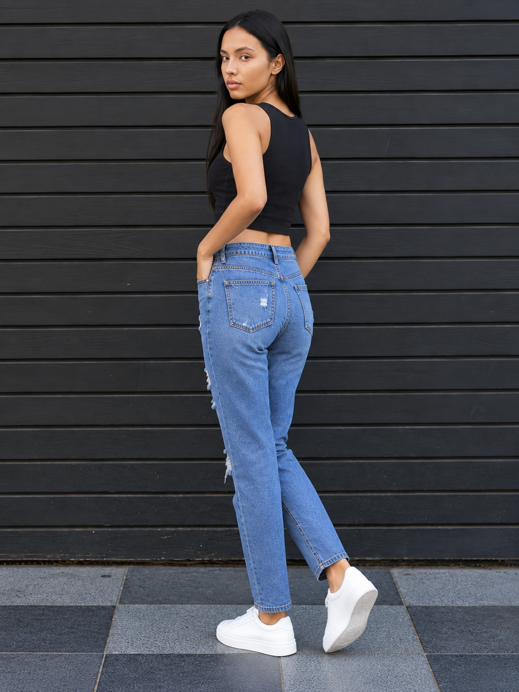Women High-Rise Highly Distressed Light Fade Pure Cotton Jeans